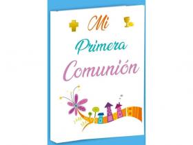 LIBRO COMUNION BASIC NI�A 29x24cm{          