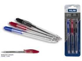 BOLIGRAFO P1 MILAN 3 Unidades BLISTER{              