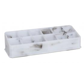 ORGANIZADOR PINTALABIOS MARBLE 17x6x4cm