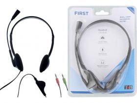 AURICULARES DIADEMA  CON MICROFONO ESTEREO TNB{             