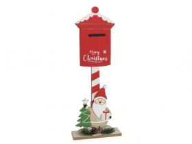 BUZON XMAS DECORADO SANTA 15x15x39cm         