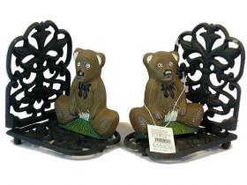 APOYA LIBROS PAREJA OSOS FORJA 13x15cm*10#* 