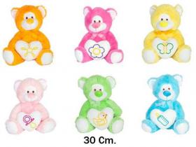 OSO COLORES CORAZON 30cm  SURTIDO A ELEGIR 1 (6){        