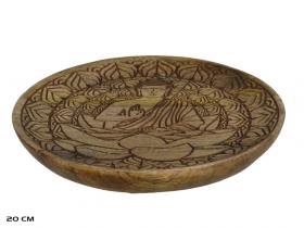 PLATO TALLADO BUDA 20cm                 