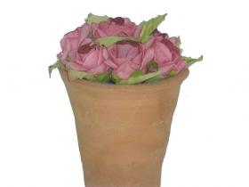 MACETA ARTIFICIAL ROSITAS LILA 9cm (6)