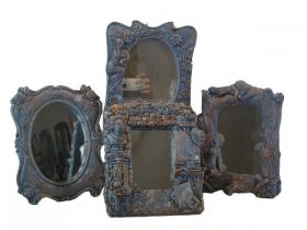 ESPEJO RESINA 21x17cm 4 SURTIDO A ELEGIR 1 *10#*           