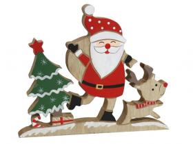 ESCENA ARBOL RENO SANTA 17x1,5x14,5cm   