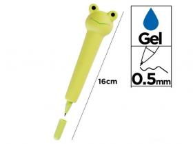 BOLIGRAFO GEL 0,5mm SQUISHY RANA        