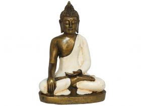 BUDA MEDITASI 25cm BLANCO{              