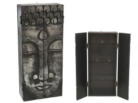 PORTA LLAVES CAJA 33x15cm BUDA PLATA{       