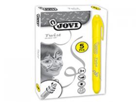 MAQUILLAJE JOVI 6,1 Gramos 13cm 5 Unidades TWIST AMARILLO �    