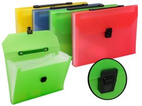 MALETIN ARCHIVADOR DIN A4  7 FUELLES PP NEON  SURTIDO A ELEGIR 1 {        