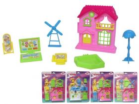 CASITA CON MUEBLES CON ACCESORIOS BLISTER 32cm  SURTIDO A ELEGIR 1         