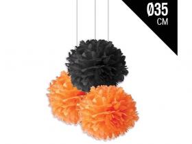 POM POM PAPEL REDONDO NA Y NEGRO  SURTIDO A ELEGIR 1 (8)48)  