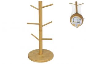 SOPORTE TAZAS MADERA IRIS 33x16cm       