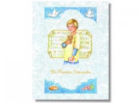 LIBRO COMUNION 30x24cm NACAR NI�O�       5#2