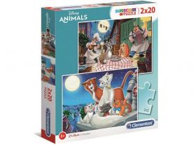 PUZZLE CLEMENTONI   2x20 PIEZAS DISNEY ANIMALS            