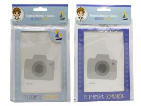 TARJETA MARCO FOTO NI�O 10x15 COMUNION  SURTIDO A ELEGIR 1  (24) 