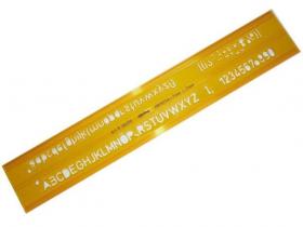 PLANTILLAS ROTRING LETRAS 25cm 0,7mm *10#*   