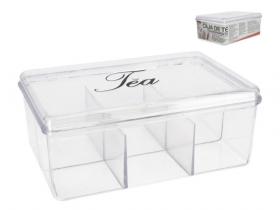 CAJA INFUSION TE TRANSPARENTE 21x14,5x9cm   