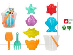 CUBO PLAYA SET DIAMETRO 18cm TRASLUCIDO{