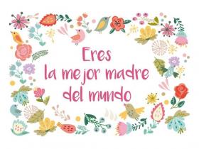 POSTAL ERES MEJOR MADRE MUNDO 13,3x19cm 