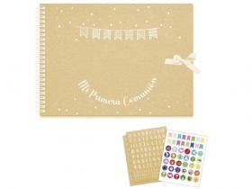 LIBRO COMUNION NATURA BANDERITAS 23x28cm    