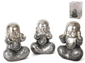 BUDA MONJE NAQPUR RESINA 14x11x20cm  SURTIDO A ELEGIR 1 �