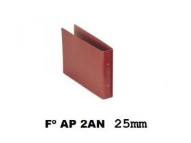 CARPETA 2 ANILLAS 1/4 CARTON 25mm APAISADA (10)       