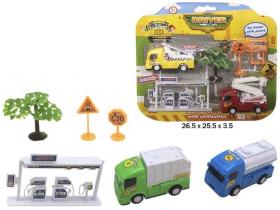 CAMION ESTACION SERVICIO 26x25x4cm  SURTIDO A ELEGIR 1 � 