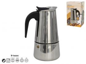 CAFETERA BRANDON 9 TAZAS ACERO          
