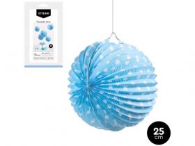 FAROLILLO PAPEL AZUL PASTEL DOTS BLANCO { 5#12