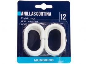 ANILLA CORTINA BA�O 12 Unidades (12)           