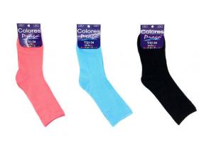 CALCETIN LISO COLOR TALLA 31-34  SURTIDO A ELEGIR 1 (12)     
