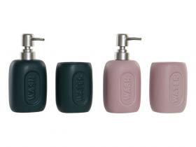 BA�O SET 2 PIEZAS GRES ABS 8x6,5x17cm  SURTIDO A ELEGIR 1     