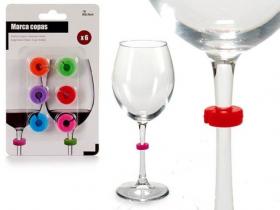 MARCADORES VASOS Y COPAS JUEGO 6 Unidades  SURTIDO A ELEGIR 1     