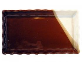 FUENTE  CERAMICA RECTANGULAR 28cm*10#*         