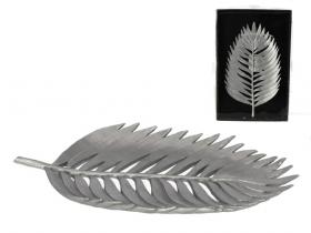 BANDEJA HOJA AUTOM PLATEADA 21x36cm�    