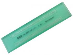 PLANTILLAS MICRO R LETRAS 14cm 0,3mm VERDE *10#*    