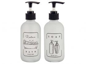 DOSIFICADOR BA�O VIDRIO 250ml RELAX  SURTIDO A ELEGIR 1 �      