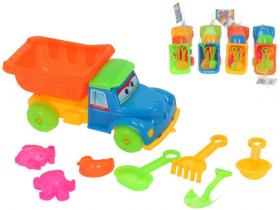 CAMION CONJUNTO PLAYA 8 PIEZAS 22x9x10cm{    