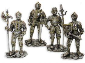 CABALLERO MEDIEVAL RESINA METAL 18cm  SURTIDO A ELEGIR 1 *#* 