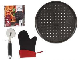 BANDEJA PIZZA MANOPLA Y CORTAPIZZA 33cm�