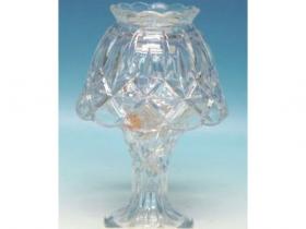 PORTA VELA LAMPARA CRISTAL TALLADO 23cm=509380=