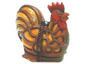 PORTA VELAS HIERRO GALLO 19x15,5cm*10#*     