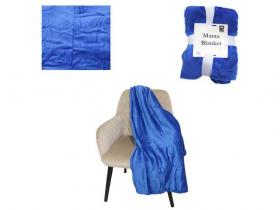 MANTA AZUL 130x170cm 445 Gramos�              