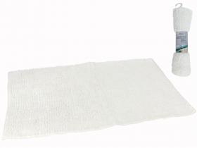 ALFOMBRA BA�O CHENILLA 45x75cm BLANCO       