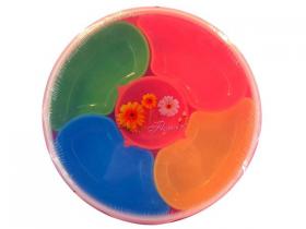 ENTREMESERA DIAMETRO 26cm 4 HUECOS  CON TAPA*10#*  