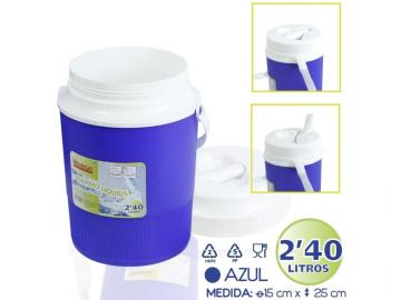 NEVERA TERMO PARA LIQUIDOS 2,4l AZUL    