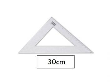 ESCUADRA PLASTICO 45� 30cm  